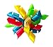 PET SHOW 20 Pack/10 Pairs Small Dog Hair Bows with Rubber Bands Curly Yorkie Topknot Cat Puppies Hair Accessories Rainbow Bowknot Grooming Supplies for Birthday Party Pink Blue Yellow Green