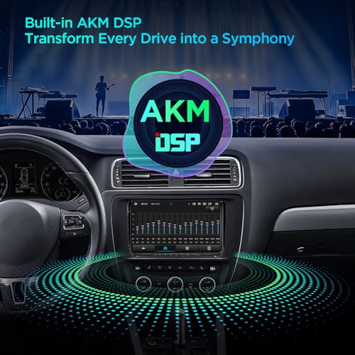 XTRONS Android 14 Car Radio for VW Skoda Seat 9 Inch IPS HD Screen Octa Core 4+64GB Built-in 4G LTE DAB+ WLAN GPS Bluetooth 5.0 Car Play Android Car AKM DSP Optional OBD DVR TPMS