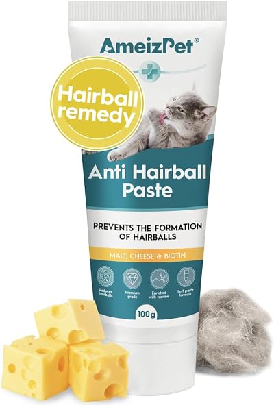 AmeizPet Hairball Remedy for Cats 100g Taurine Cheese Malt Paste