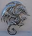 Dragon Metal Wall Hanging Artwork, Unique Original Art from Haiti, 20.5