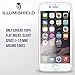 iLLumiShield - Apple iPhone 6S Screen Protector w/ HD Blue Light UV Filter & Lifetime Replacement / Clear Film / Anti- Fingerprint / Anti-Bubble / Anti-Bacterial Shield - [2-Pack]