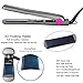 Lanxim Professional Argan Oil Flat Iron 1 Inch Auto Shut Off Ceramic Tourmaline Hair Straightener Set with Travel Bag Hair Clips Glove Argan Oil Floating Plates No Hurting Hair Straightening iron