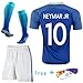 Barcelona Kids Jersey 2017 Football Soccer Away Kit Sportwear Kids Jersey & Shorts & Socks & Free Face Cloth 3-12 YRS (11-12 years)