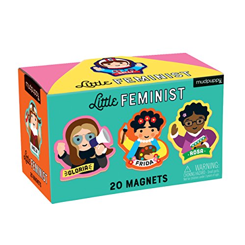Mudpuppy Little Feminist Box of 20 Magnets, Ages 3+, 5 x 3 x 2.75 Box, 1.75 Mudpuppy Little Feminist Box of 20 Magnets, Ages 3+, 5 x 3 x 2.75 Box, 1.75