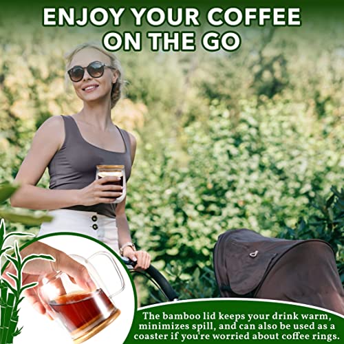 Double Wall Glass Coffee Mugs 16 oz set of 2, clear glass coffee mugs,glass mugs,large coffee