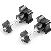 2 Sets Rollator Walker Replacement Knobs, Drive Rollator Replacement Parts, Walker Parts forReplacement, Replacement Arm Adjustment Knobs for Walker Rollator Accessories (Black)