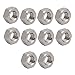 uxcell 10pcs M6 x 0.75mm Pitch Metric Fine Thread 304 Stainless Steel Hex Nuts