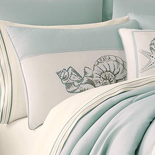 Royal Court Water's Edge Coastal Nautical 4 Piece Comforter Set, Aqua