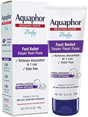 aquaphor baby fast relief diaper rash paste