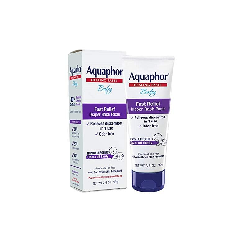 Aquaphor Baby Diaper Rash Paste – For Serious Diaper Rash and Flare-ups – 3.5 Oz. Tube