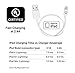 CreatePros MFi Certified Short Lightning to USB Cable Compatible with iPhone, iPad and iPod - 13 Inches (33 Centimeters) - White