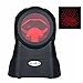 1D Hands Free Barcode Scanner Omnidirectional (100 Laser Lines), Highly Accurate Sensor for Automatic Scanning, Auto Activate & Sleep, 1400Times/Sec. MUNBYN Wired Barcode Reader, 2M USB for PC Device