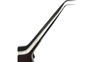 META ONLINE LLC Meta Online Ultra Fine Curved Tip Tweezers - Precision Stainless Steel Titanium Alloy Fine Tip ESD Safe Micro Soldering Tweezers For iPhone iPad