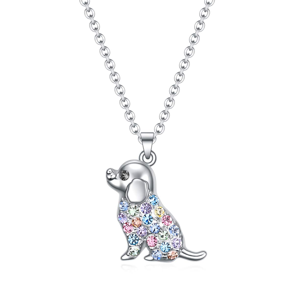 SUMFAN Dog Necklace for Girls Mom Women,Dog Lovers Gifts for Dogs Owners (MixColor)