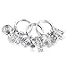 Gmai Fitness Gym Keyring with Quotes, Weight Plate, Dumbbell, and Kettlebell Exercise Bag Charm Pendant Keychain (ME VS ME)