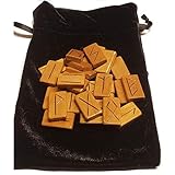 Wooden Runes Set Cherry with Carved Elder Furthark