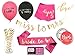 Classy Bachelorette Party Decorations Kit by Blast in a Box | Classy Balloons, Sash, Straws, Banner, Napkins, Bride Tribe Pins and more Engagement or Bachelorette Party Supplies
