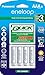 Eneloop Panasonic K-KJ55M3A4BA Advanced Individual Battery 3 Hour Quick Charger with 4 AAA Rechargeable Batteries, White