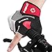 INBIKE 5mm Padded Half Finger Bike Bicycle Cycling Gloves Red Large