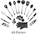 Utensils Set - 24-Piece Complete Silicone Cooking Kitchen Tools Set, Cookware Set, Kitchen Gadgets - Utensilios de Cocinas