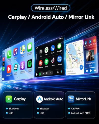 SIXWIN Autoradio per Mercedes Benz Smart 451 Fortwo 2005-2010, 9 Pollici IPS HD Schermo con CarPlay Wireless e Android Auto, Mirror Link, Vi-Link, Bluetooth, FM RDS, DSP, SWC e Telecamera