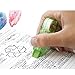 Tombow 68615 WideTrac Correction Tape, 3-Pack. Easily Covers Handwritten Notes in a Single Strip, Blue; Green; Pink