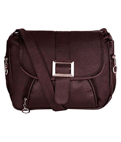 Pentbuns Womens Royal Brown PU Sling Bag