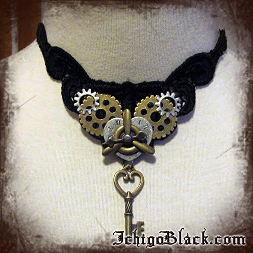 Frozen in time lace steampunk choker