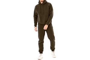 Uni Clau Men's 2 Piece Tracksuits Fleece Pullover Sweatsuits Athletic Fit Jogging Hoodie Outfit Set