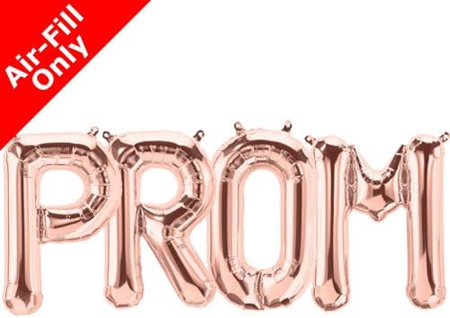 DCUK PROM 2018 16" ROSE GOLD LETTER BALLOONS DECORATION (PROM)