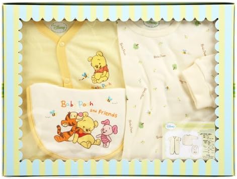 Amazon ディズニー Disneyくまのプーさんベビー服ギフト３点セット 80cm くまのプーさん ベビー ベビー マタニティ 通販