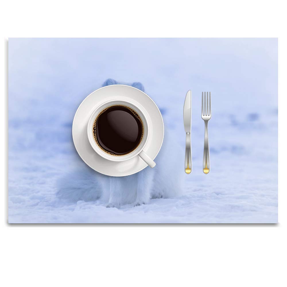 KANGHK Manteles Individuales, diseño de Lobo islandés ...