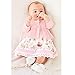 FERENYI Baby Girls Cartoon Dress Suit Girls Long-Sleeved Cardigan and Dresses Set (4-10 Months) Pink