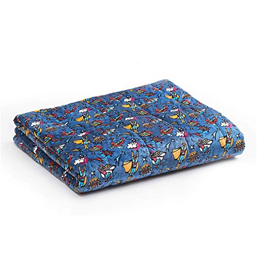 YnM Comic Weighted Blanket for Teens or Adults — Heavy 100 OekoTex