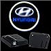2Pcs Wireless Universal Car Projection LED Projector Door Shadow Light Welcome Light Laser Emblem Logo Lamps Kit For Hyundai, No Drilling Requiredthumb 2