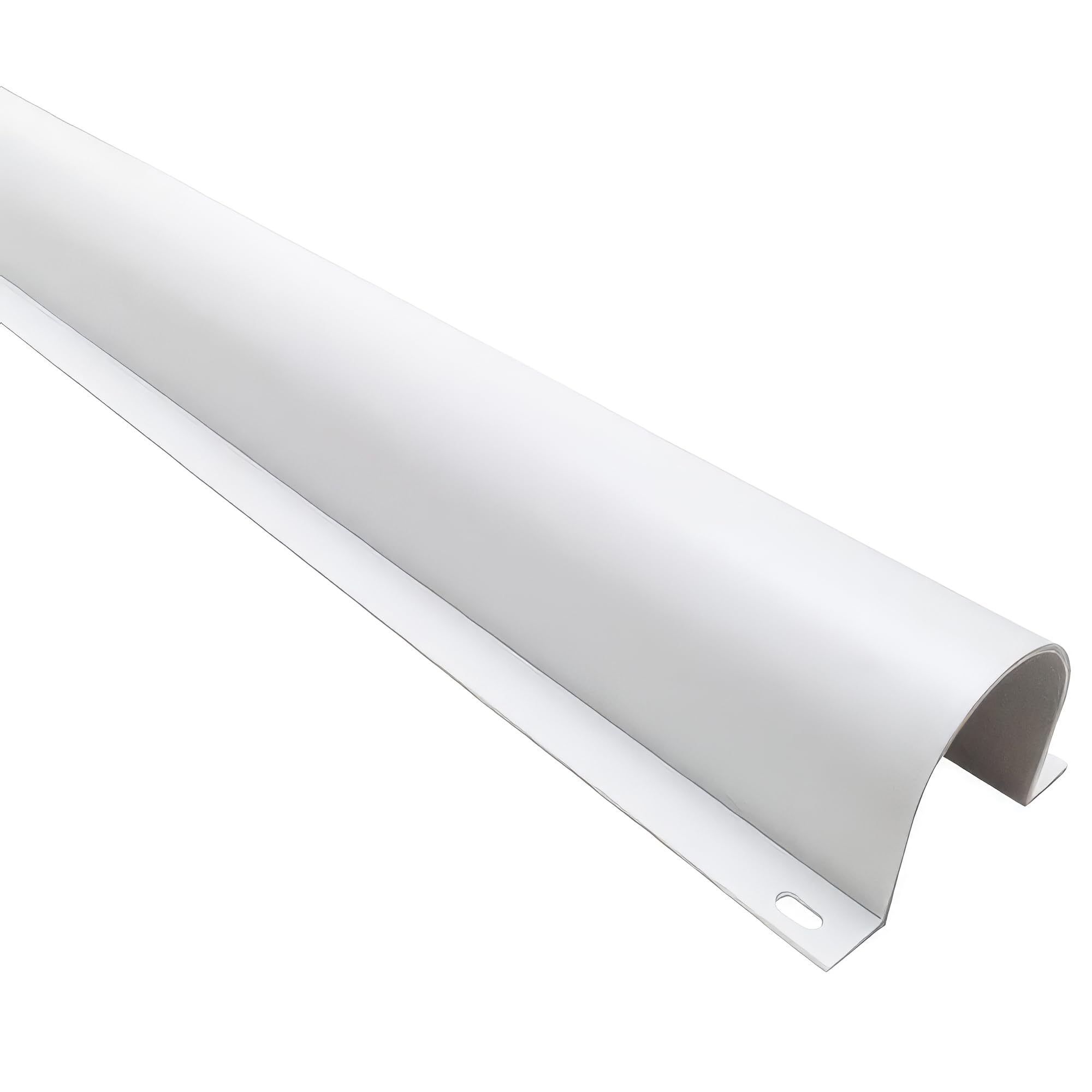 Electriduct 3/4" Plastic Flanged Wire Guard Cable Raceway - (3 x 58 Inch Sticks = 14.5 Feet) - White Image