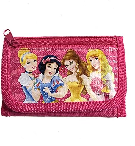 New Disney Princesses Girls Children's Wallet (Dark Pink)