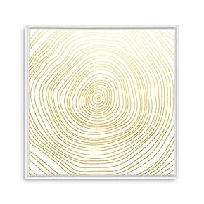 Framed Canvas Home Artwork Decoration Annual Ring Canvas Wall Art for Living Room, Bedroom - 16x16 inches