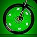 willceal Bike Spoke Light 6PCS, Bike Wheel Light,Tyre Wire Right with 6 LED Flash Model Neon Lamps,Bike Safety Alarm Light. (Green)