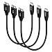 Type C to Micro B Cable, iSeekerKit Short 1Ft USB 3.0 USB-C to Micro USB Charge & Sync Cord for Toshiba Canvio, WD External Hard Drive, Samsung Galaxy S5, Note 3 and More [3-Pack]