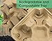 Premium Biodegradable 4 Cup Carrier 25 Pack by Avant Grub. Compostable, Pulp Fiber Tray for Hot and Cold Drinks. Eco-Friendly and Stackable to Keep Soda, Coffee and Other Beverages from Spilling