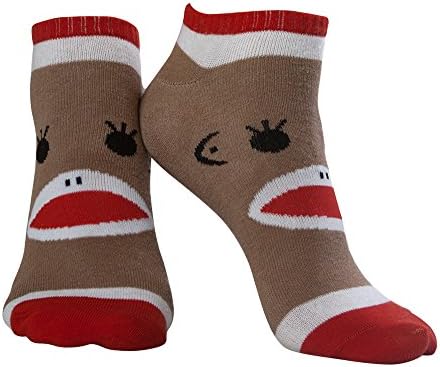 Gravity Threads Pattern Design Ankle Length Socks, Monkey 3 set