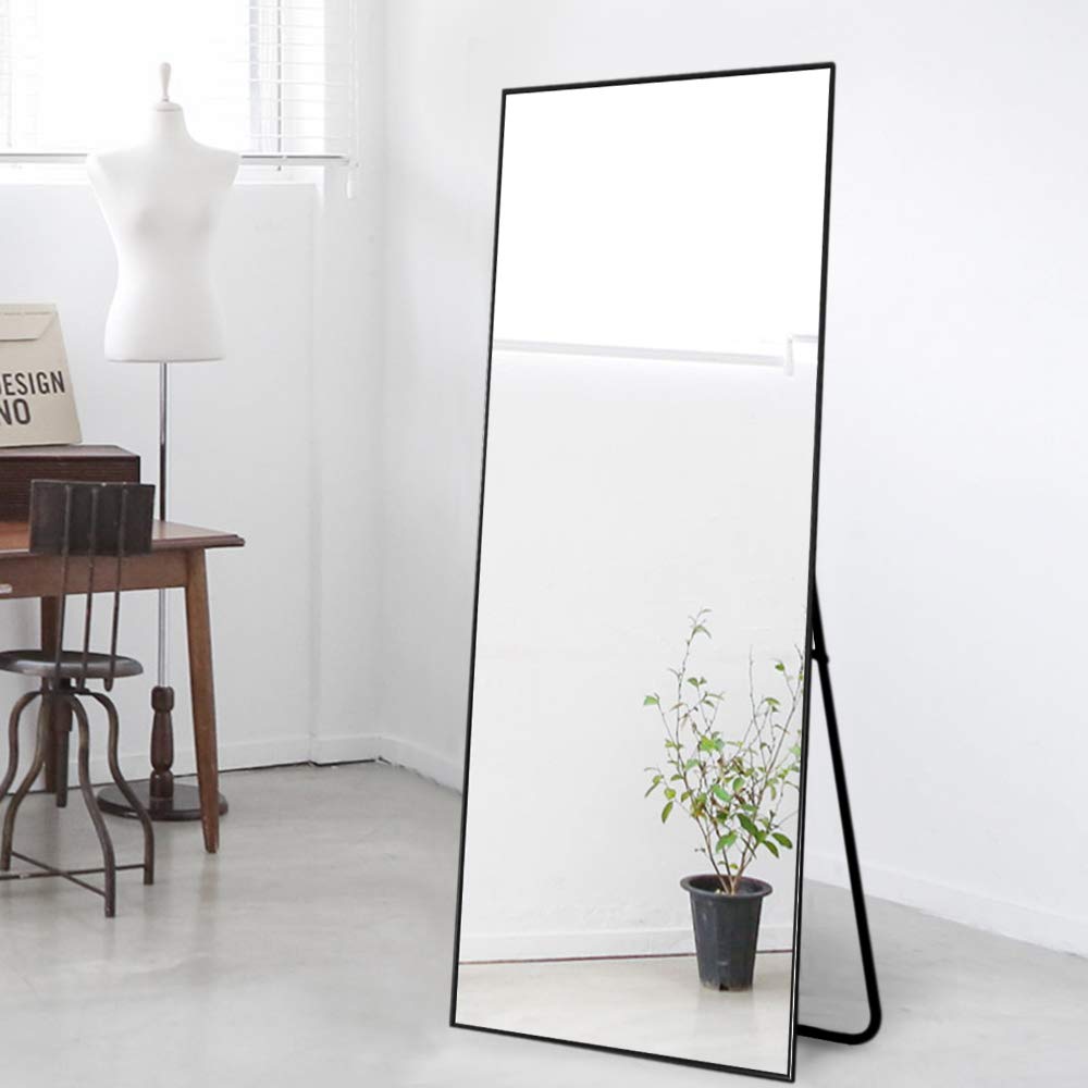 NeuType Full Length Mirror Floor Mirror with Standing Holder Bedroom
