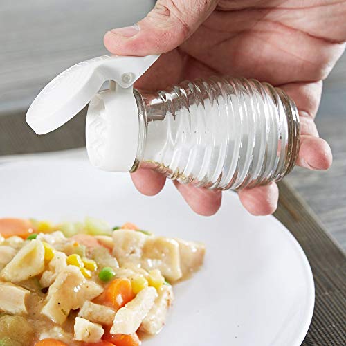 Moisture Proof Beehive Salt And Pepper Shakers Black And White Hinged