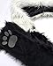 iHeartRaves Panda Animal Hood, Hat, Scarf and Paw Mittens Furry Hoodie