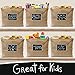 OrganizerLogic Jute Storage Basket, Chalkboard and Non Toxic Chalk Marker included, Customizable Jute Storage Box, Organizing Toys, Shoes, Laundry, Pillows, Blankets, Pet Toys 17 x 13 x 13 Inches