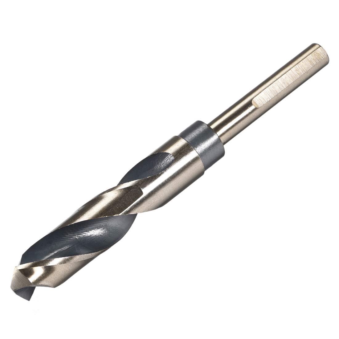 uxcell Reduced Shank Twist Drill Bits 18mm High Speed Steel 4341 with 10mm Shank for Stainless Steel Alloy Metal Plastic Wood