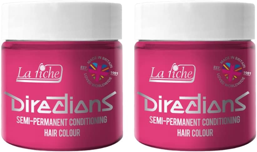 La Riche Directions Carnation Pink Semi-Permanent Hair Color 100ml Tub x2
