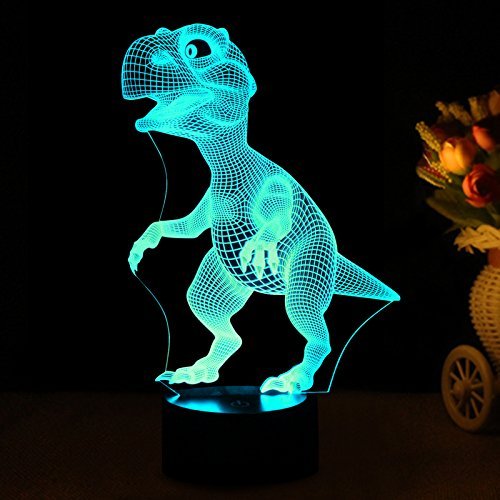 Night Lights for Kids Dinosaur Hockey Unicorn 3D Night Light Lamp 4 in 1 16 LED Colors Changing Remote Touch Desk Lamps Decorative Lighting Toys Gifts Birthday Holiday Xmas for Baby Nursery Toddler