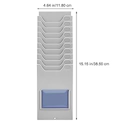 NUOBESTY Time Card Rack Retractable Time Card